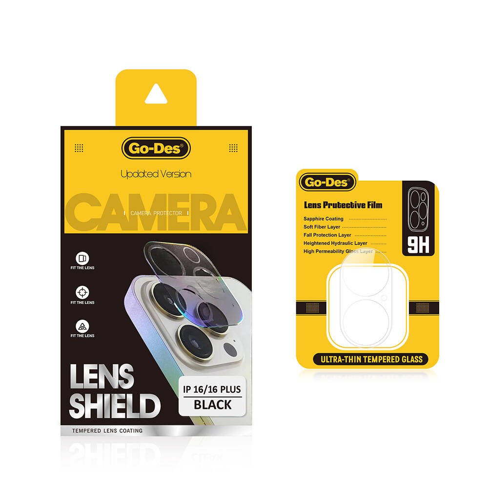 iPhone 16 Plus Go Des Lens Shield CL-17 Kamera Lens Koruyucu