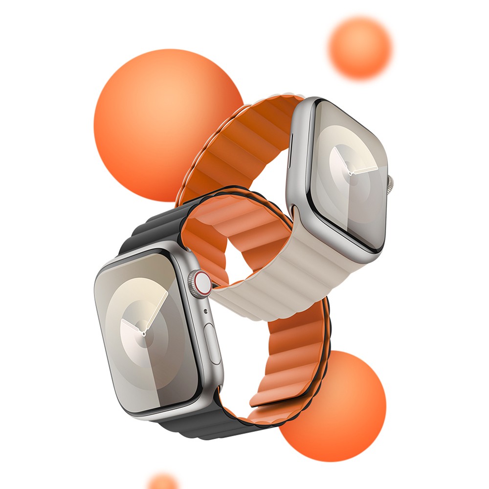 Apple Watch 44mm Benks Magnetik Tak Çıkar Silikon Strap Kayış