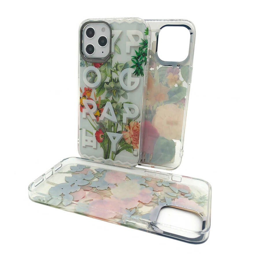 iPhone 12 Kılıf Kajsa Floral Kılıf