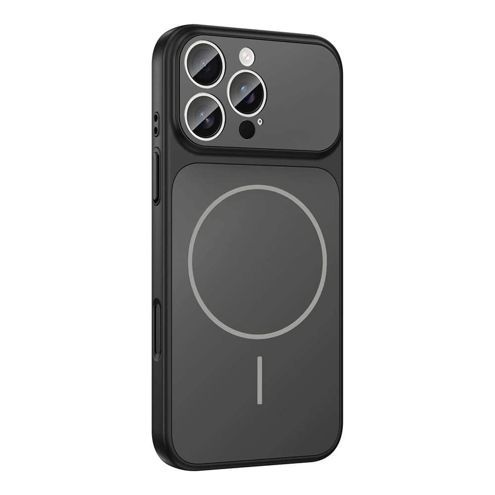 Apple iPhone 15 Pro Max Kılıf Zore M-Safe Şarj Özellikli Kamera Korumalı Formen Kapak