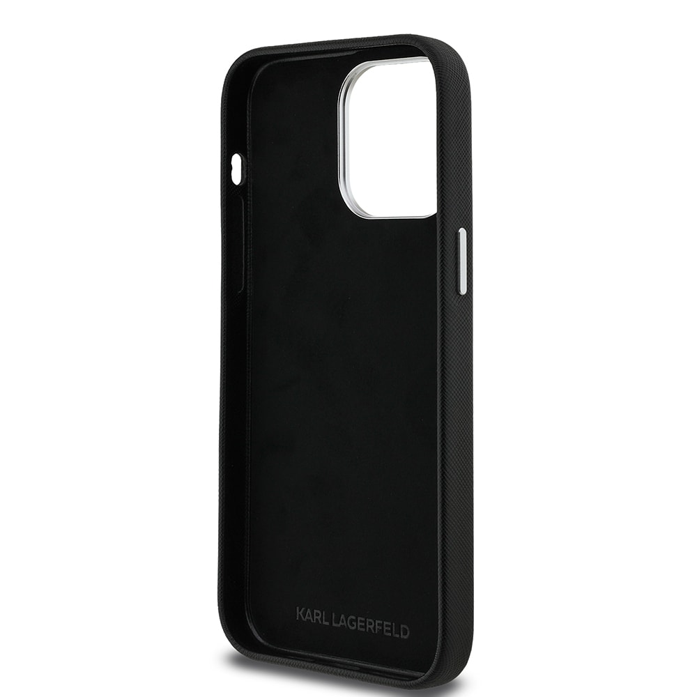 Apple iPhone 14 Pro Max Kılıf Karl Lagerfeld Orjinal Lisanslı K&C Heads Pin Kapak