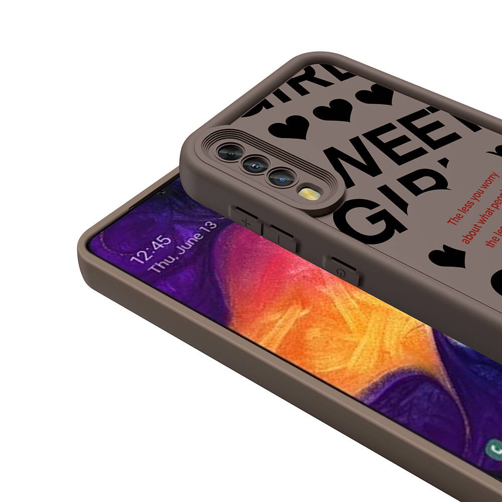 Galaxy A70 Kılıf Kamera Korumalı Baskılı Arka Yüzey Zore Klas Kılıf