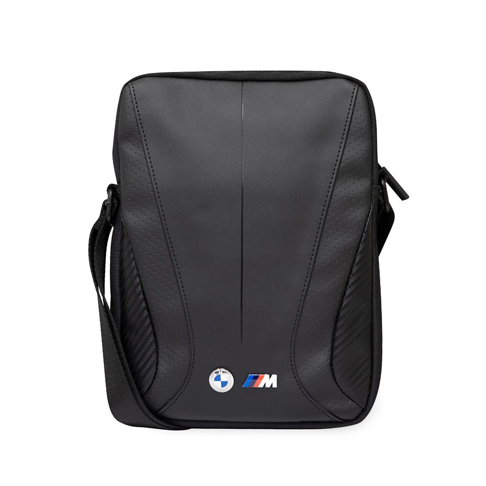 BMW Orjinal Lisanslı Metal Logolu Fermuarlı  Çapraz Askılı Tablet Çantası