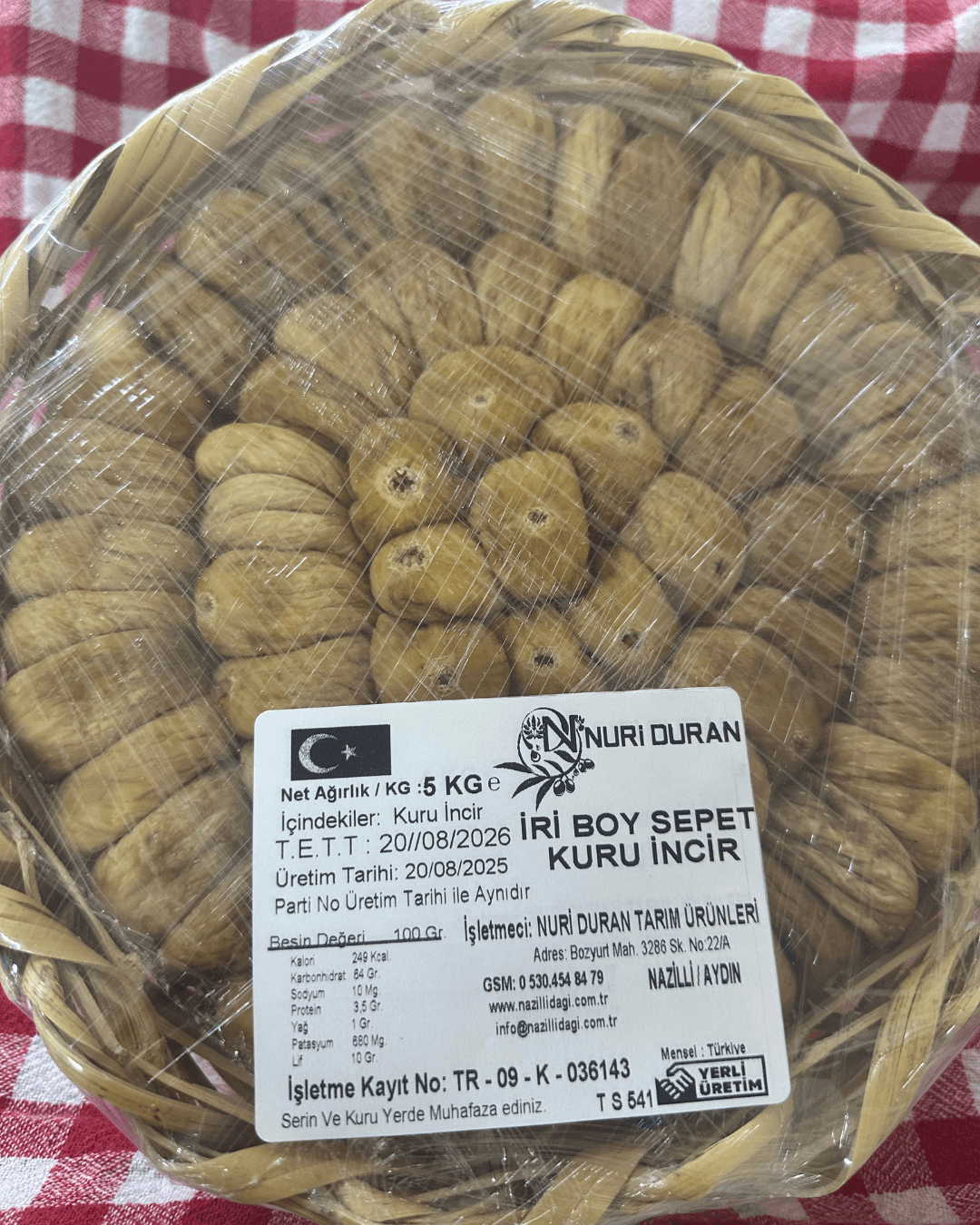 Sepet İri Boy Armut İncir - 5 kg