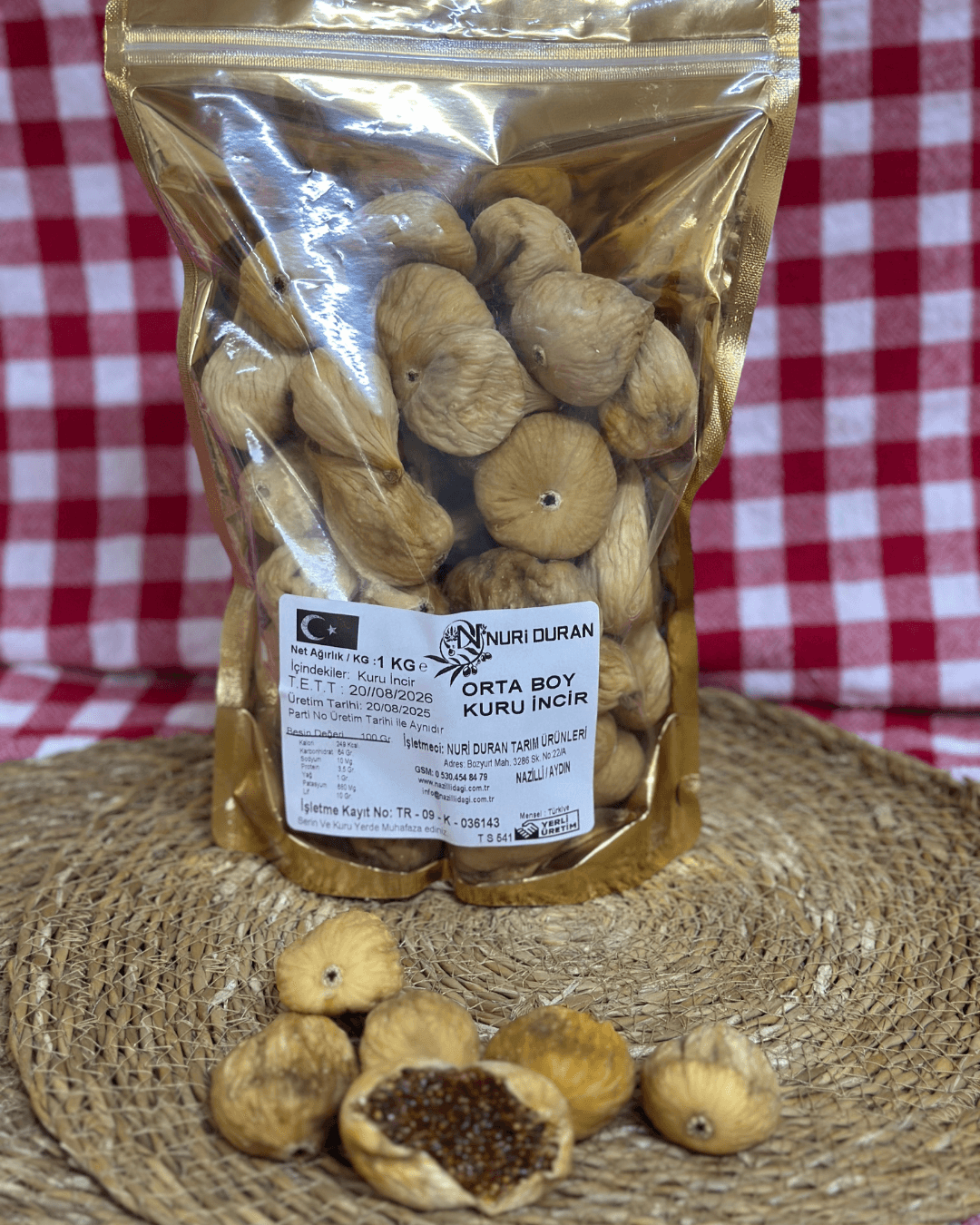 Orta Boy Kuru Dağ İnciri - 5 kg