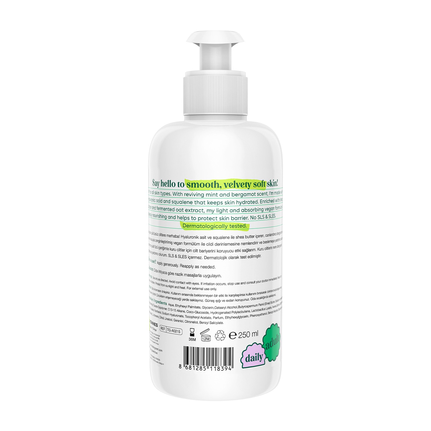 Vücut Losyonu Bergamot Nane 250ml