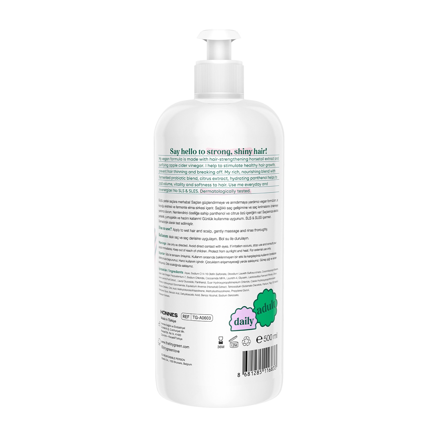 Strong & Shiny Shampoo for Normal Hair 500ml