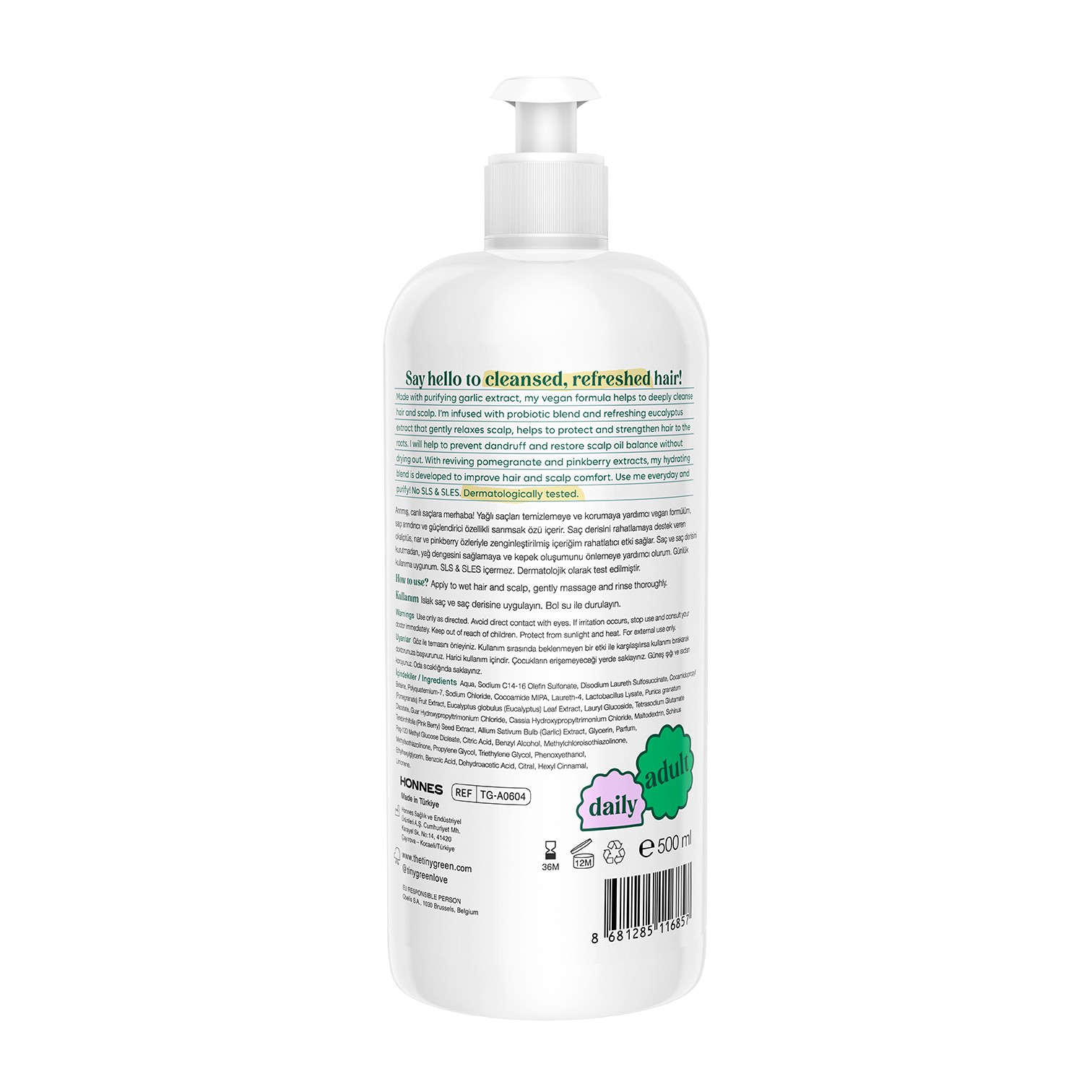 Clarifying Shampoo for Fine and Oily Hair 500ml