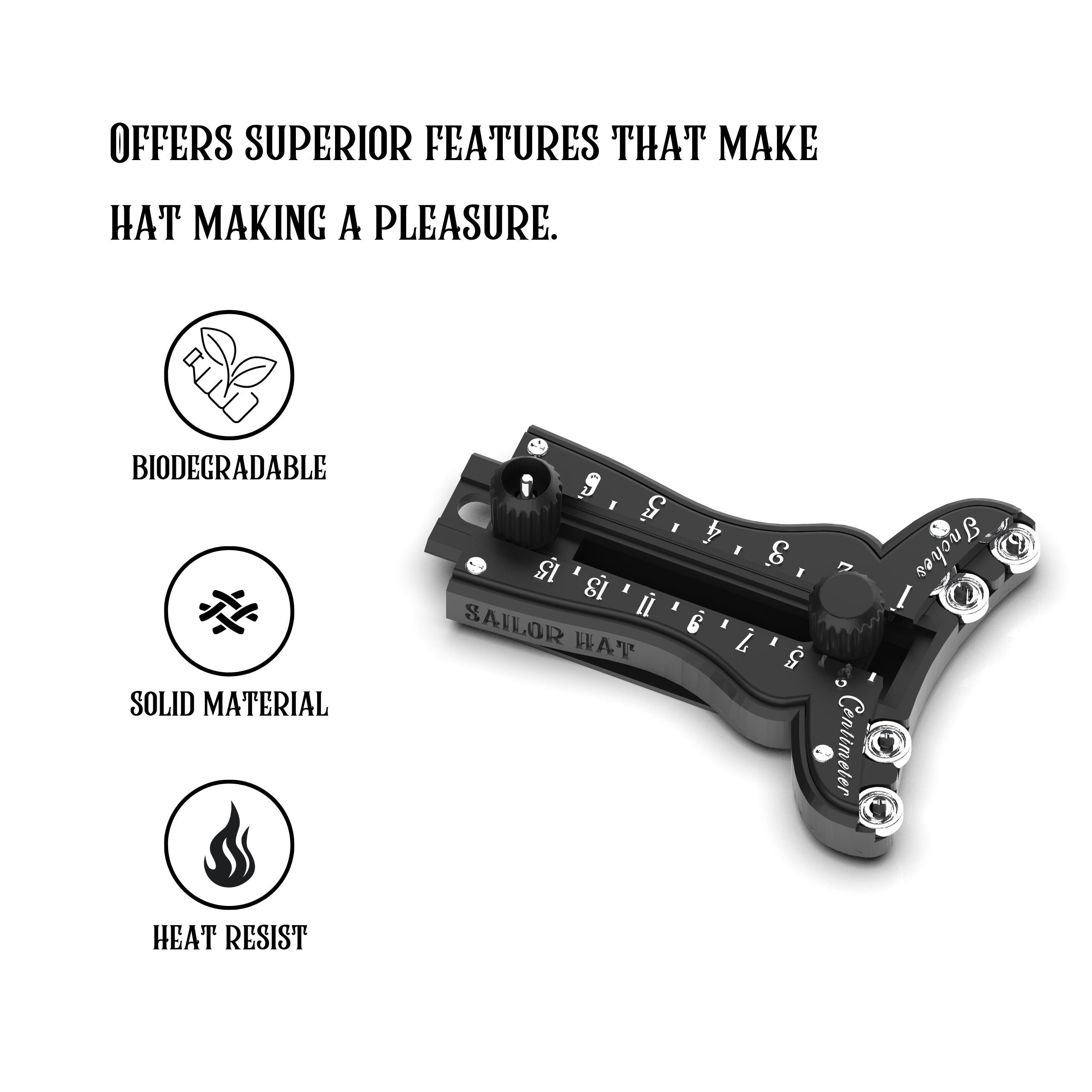 Rounding Jack - Felt hat Brim cutter V2 - 3D Print - Stiff Felt Rounding Jack - Millinery -  Hat Making Tools - Upgraded Version