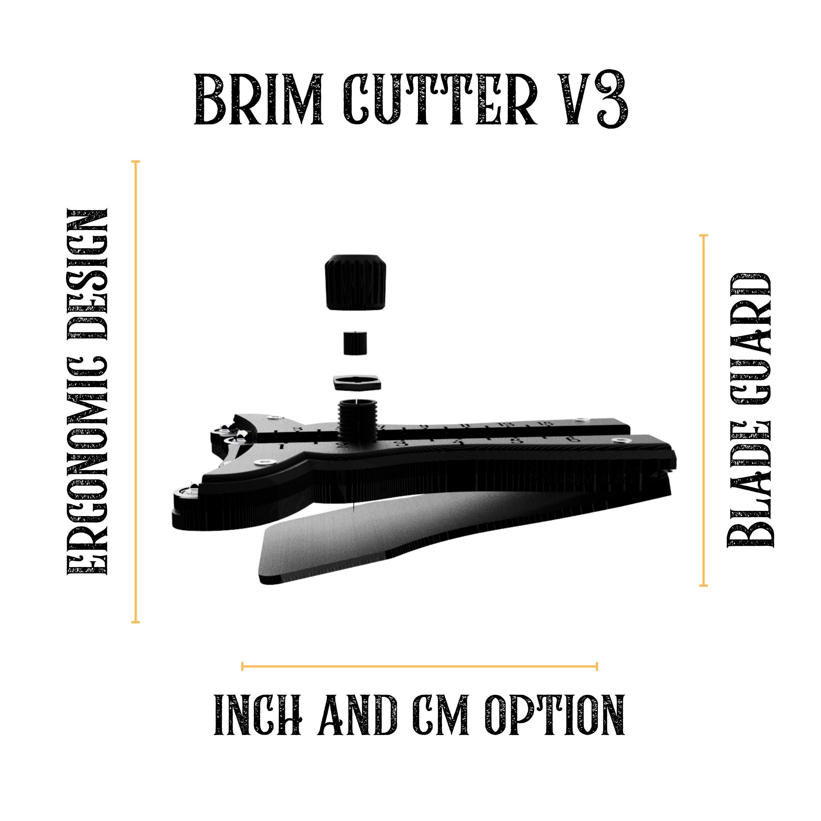 Rounding Jack - Felt hat Brim cutter V3 - 3D Print - Stiff Felt Rounding Jack - Millinery - Hat Making Tools