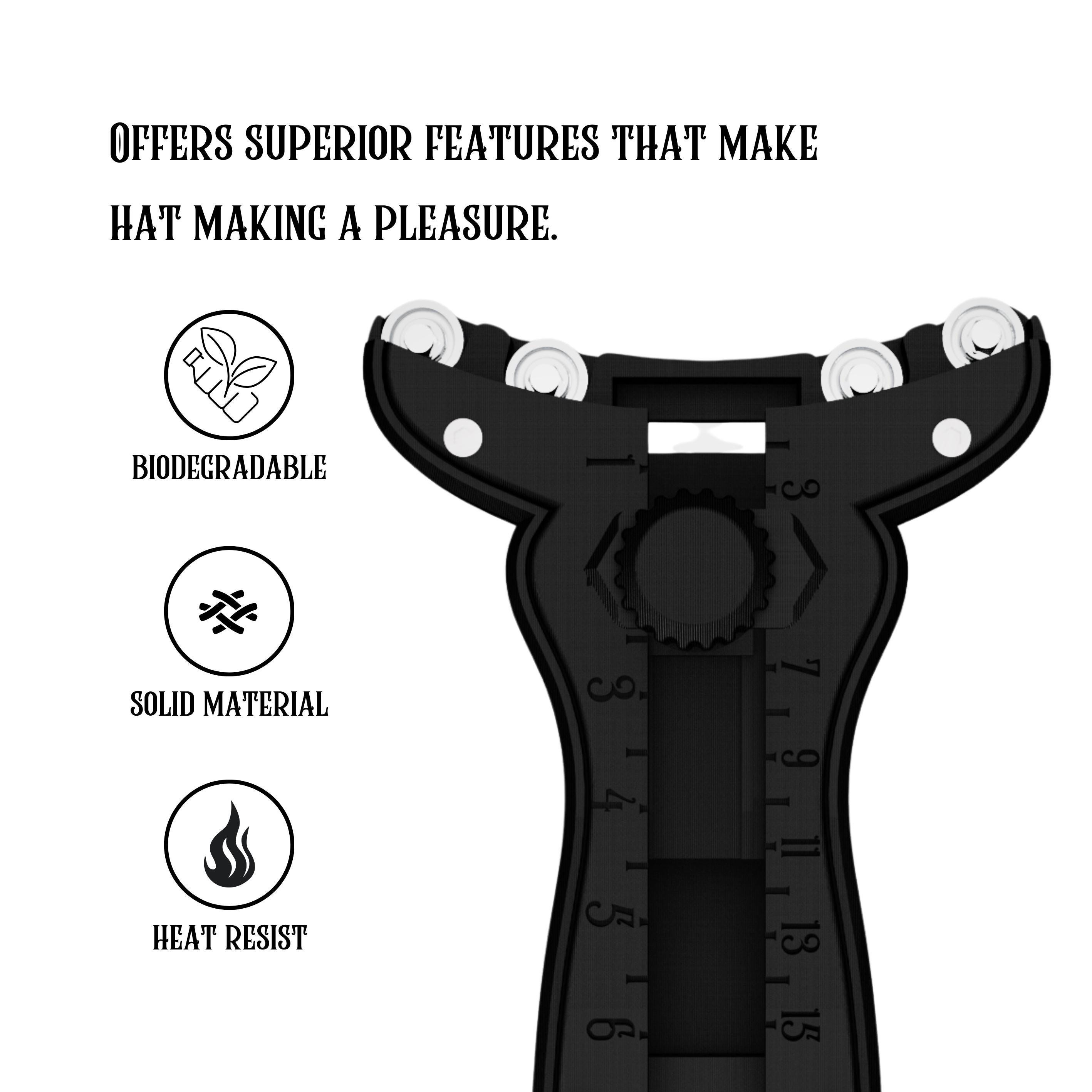 Rounding Jack - Felt hat Brim cutter V3 - 3D Print - Stiff Felt Rounding Jack - Millinery - Hat Making Tools
