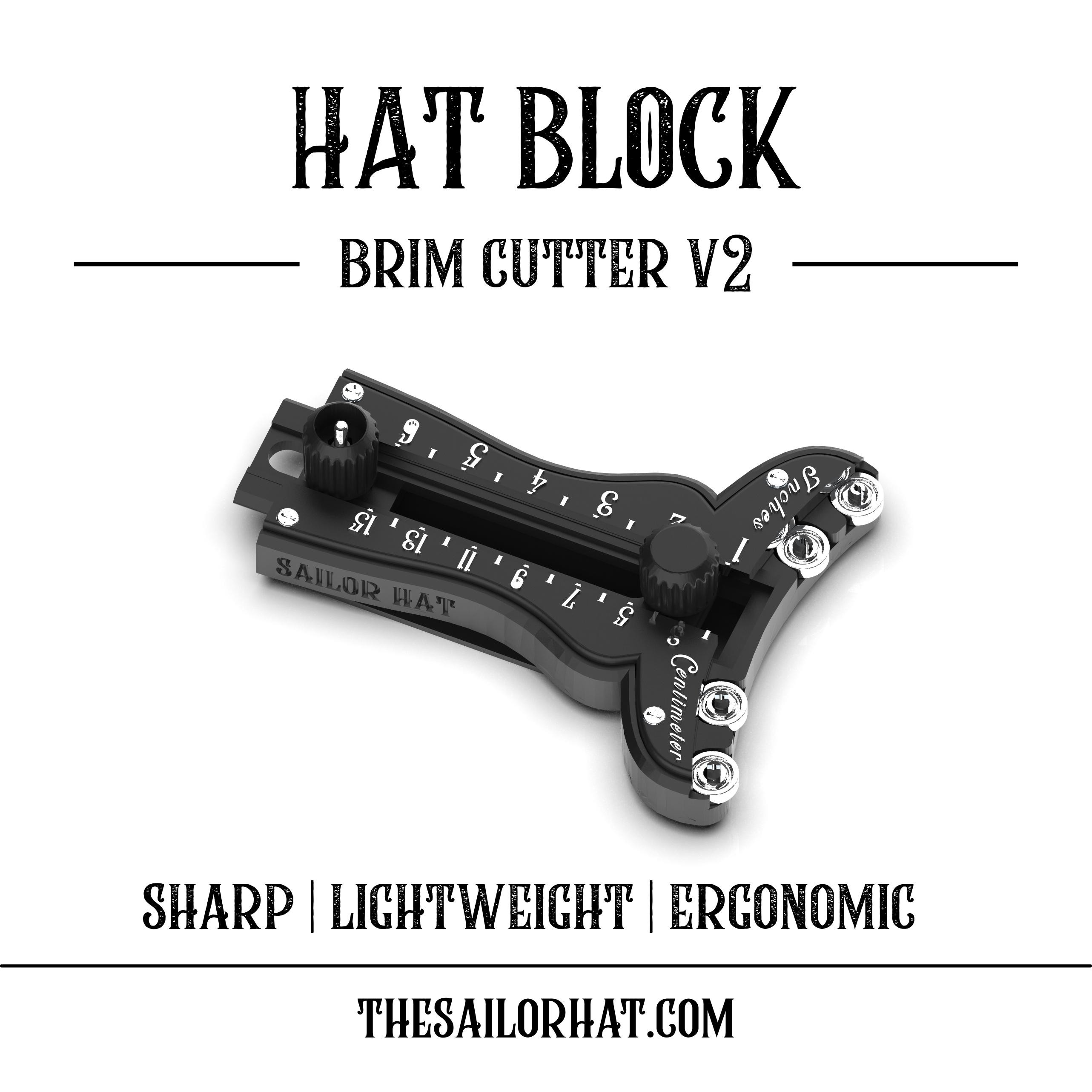 Rounding Jack - Felt hat Brim cutter V2 - 3D Print - Stiff Felt Rounding Jack - Millinery -  Hat Making Tools - Upgraded Version