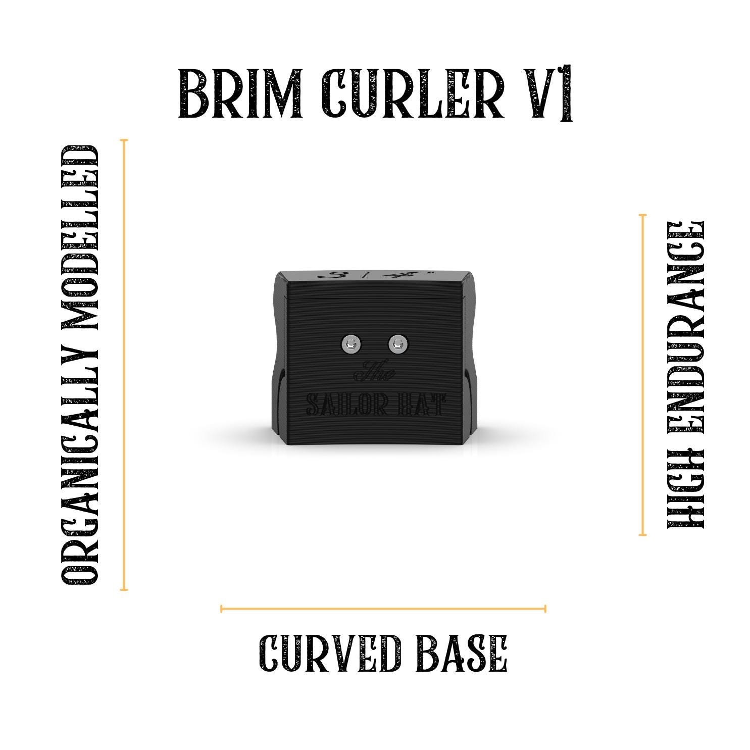 Brim Curler  - Pencil Brim Curler - Fedora  - Hat Making Tools - Millinery - 3D Print - Hat