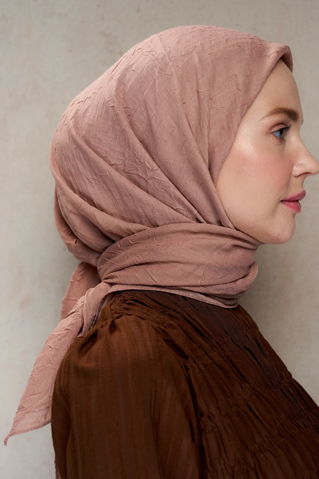 Bambu Kraş Eşarp / Koyu Vizon