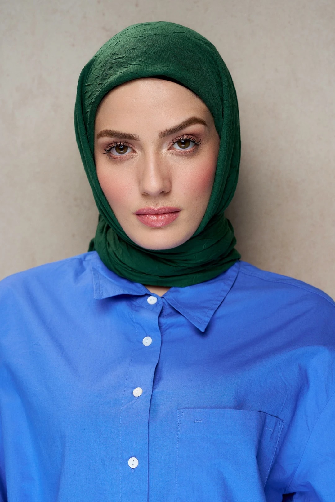 Bambu Kraş Eşarp / Deniz Yeşili