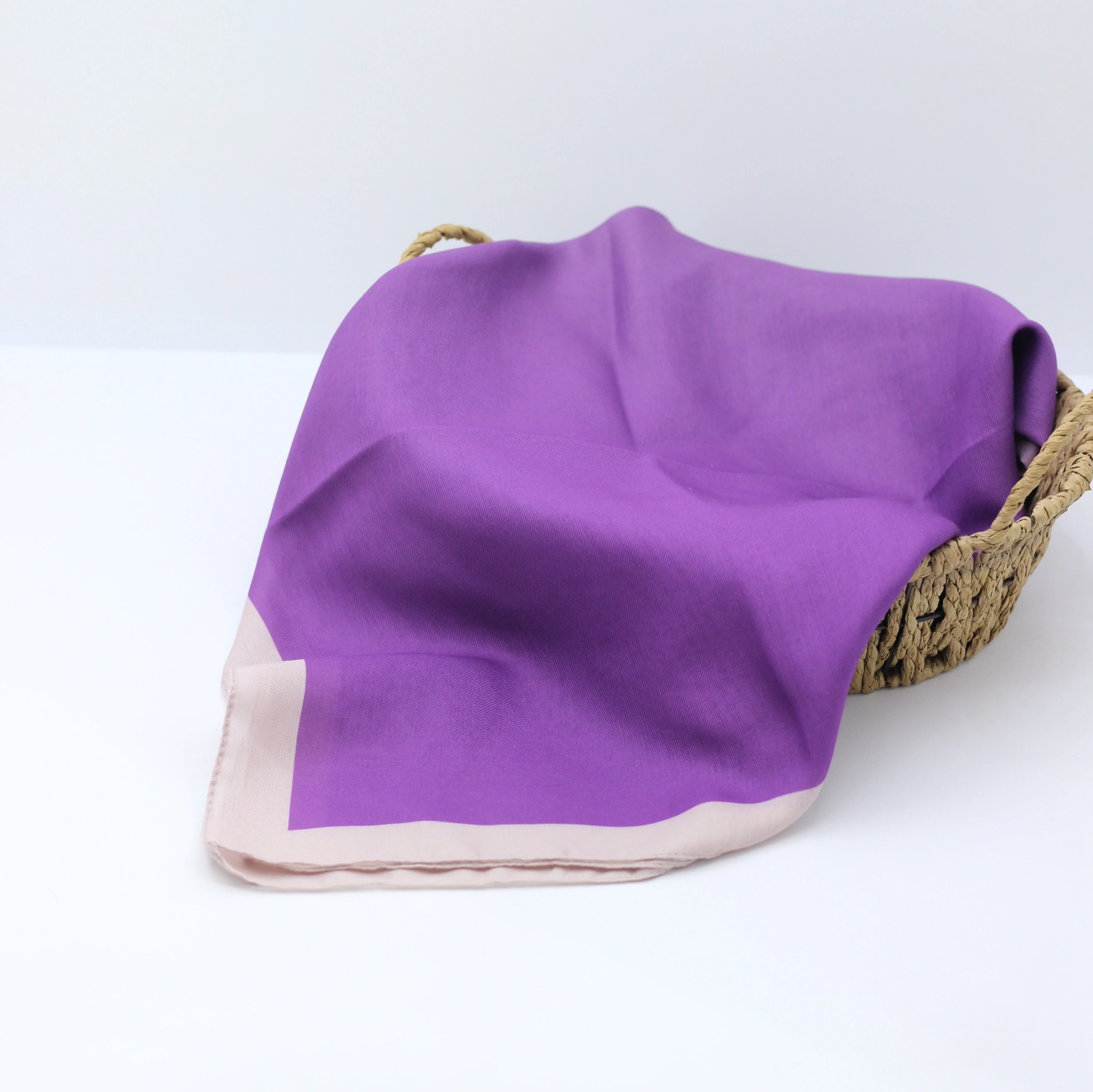 Pamuklu Soft Eşarp / Eflatun-Bej