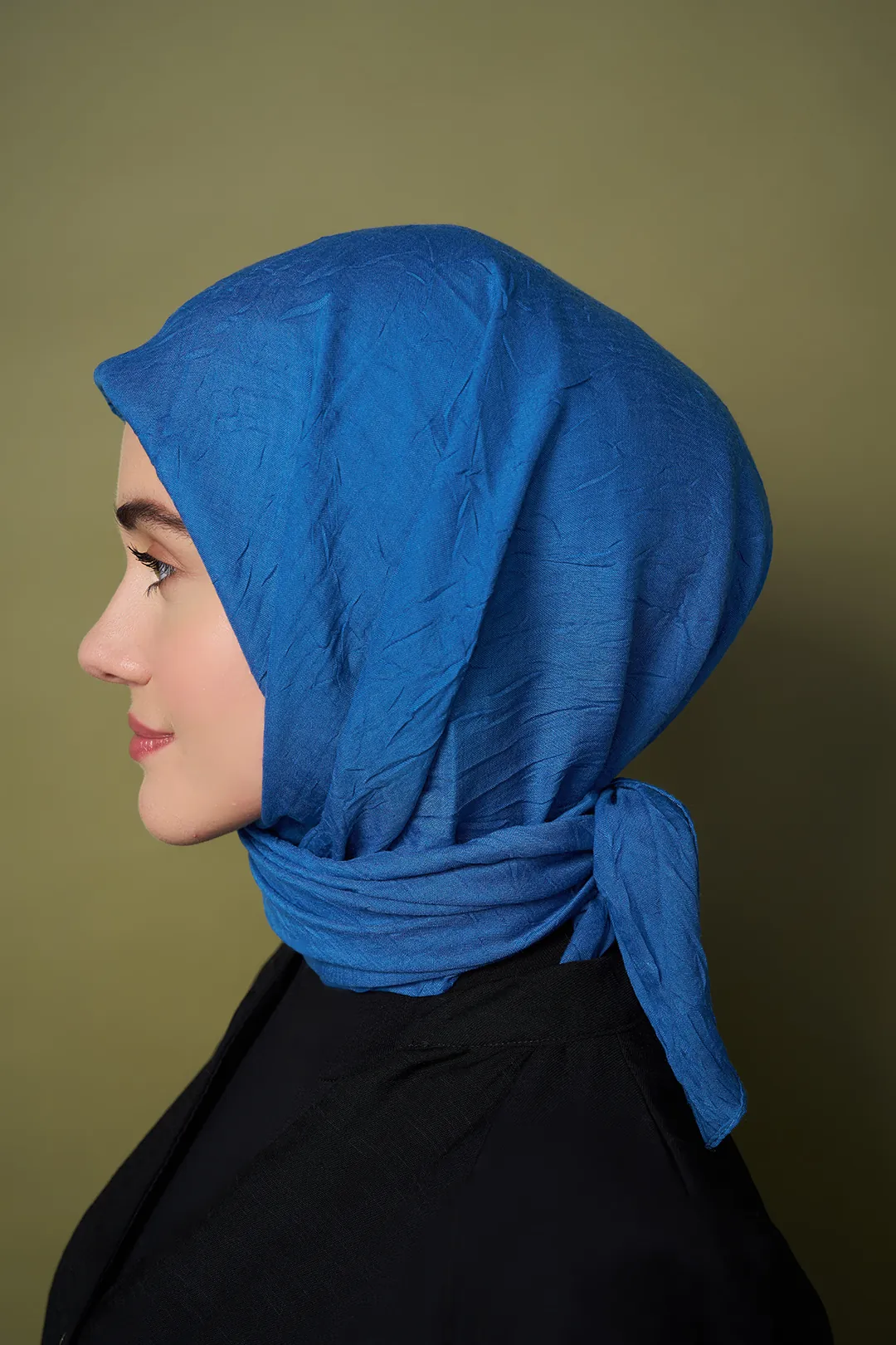 Bambu Kraş Eşarp / Mavi