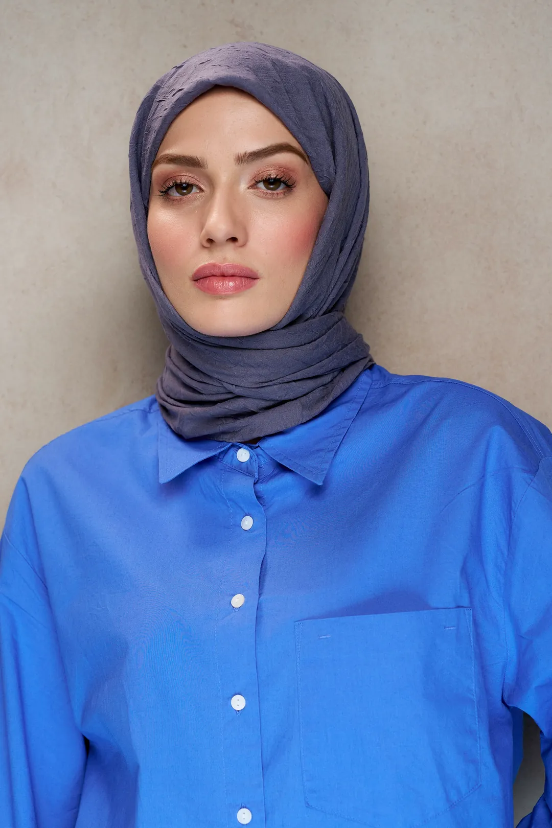 Bambu Kraş Eşarp / Koyu Gri