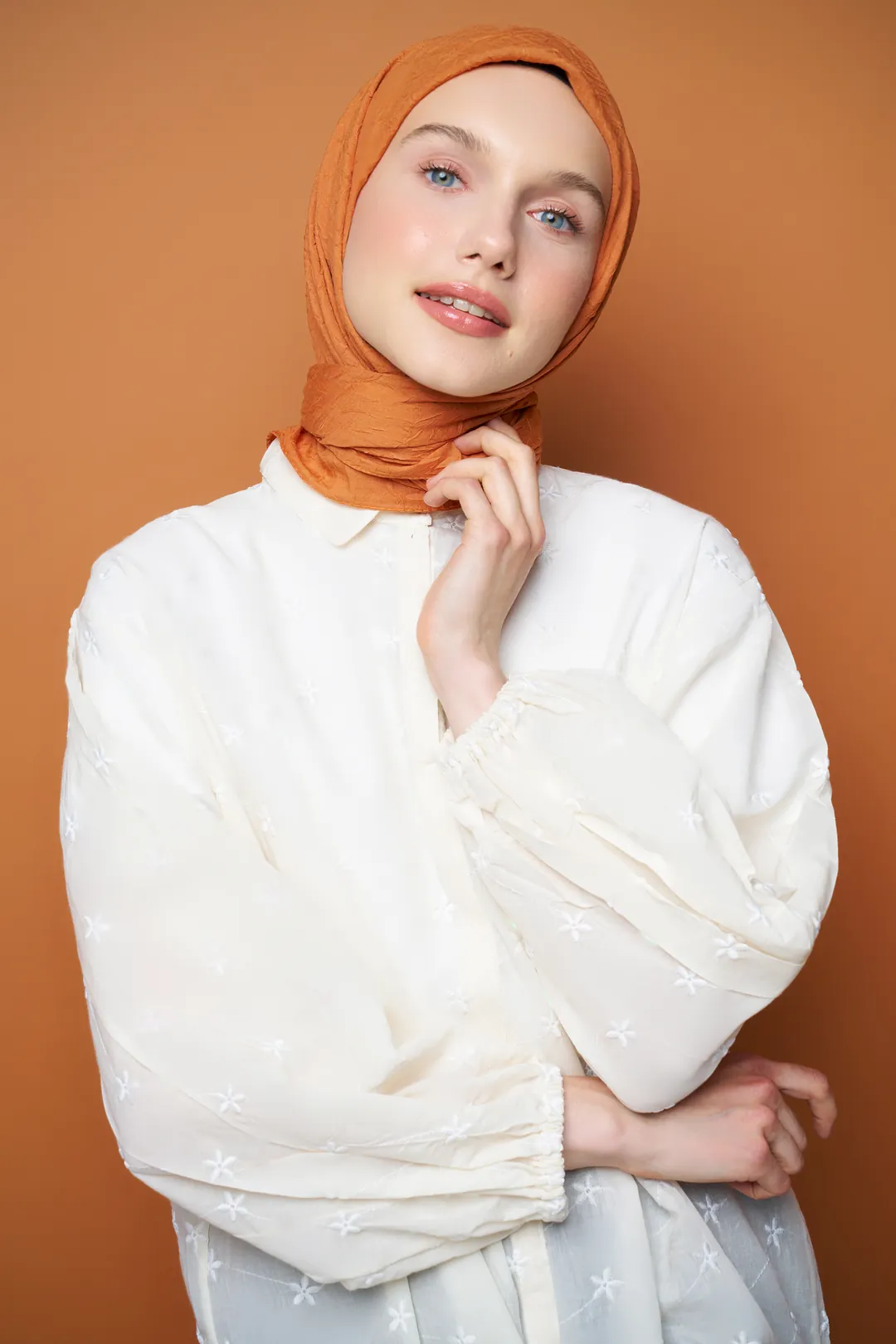 Bambu Kraş Eşarp / Turuncu