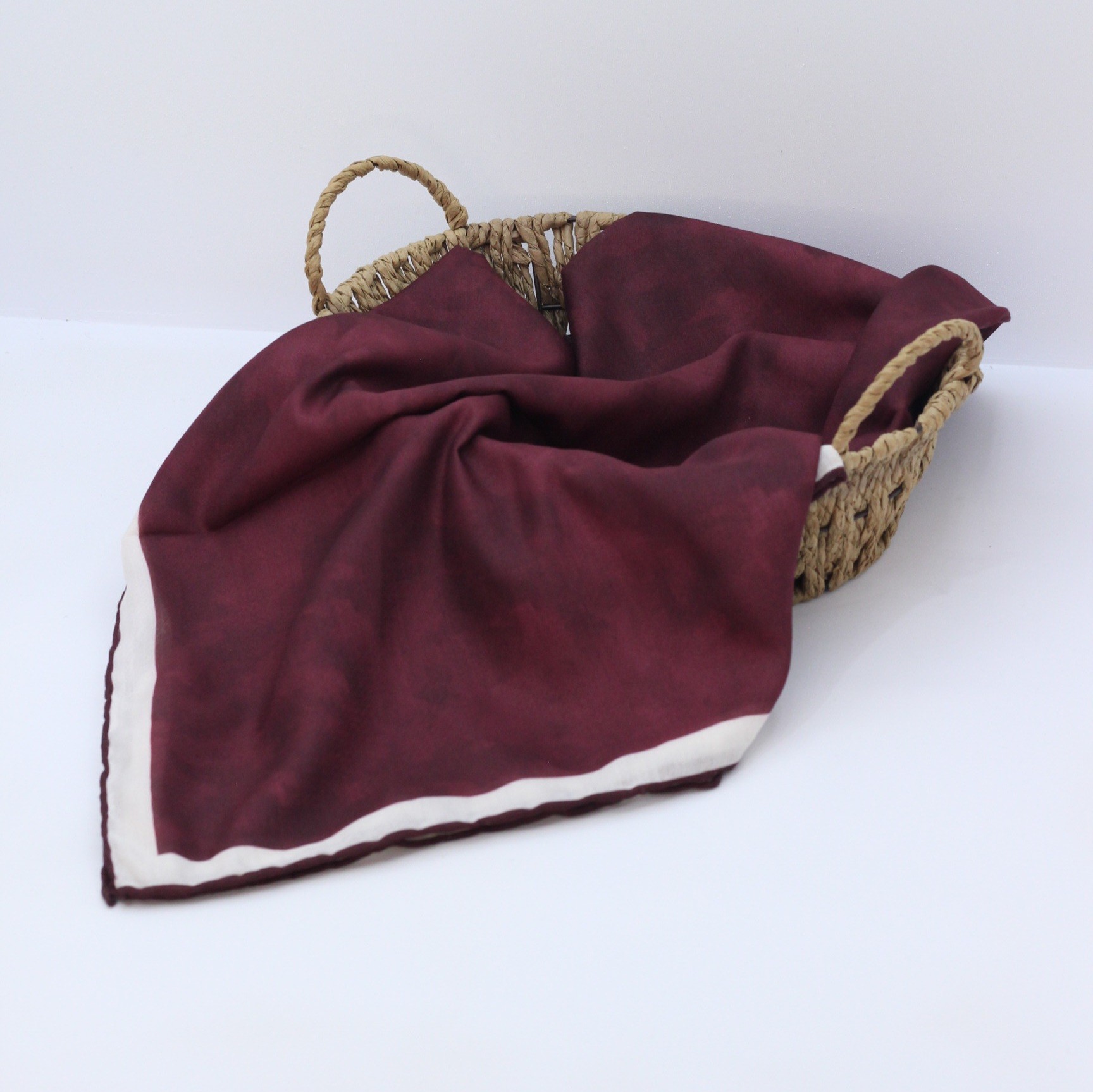 Pamuklu Soft Eşarp / Bordo
