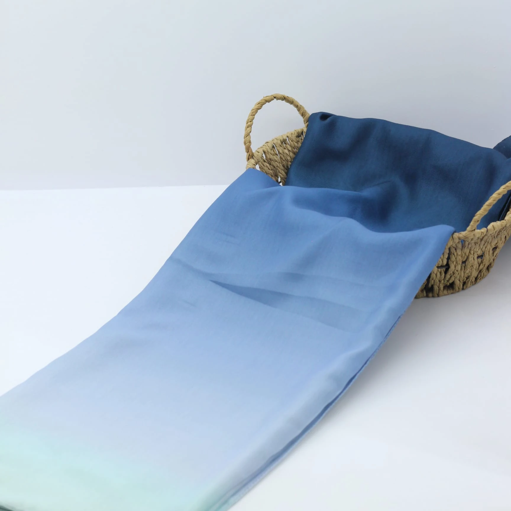 Pamuklu Soft Şal / Petrol Mavi-Su Yeşili