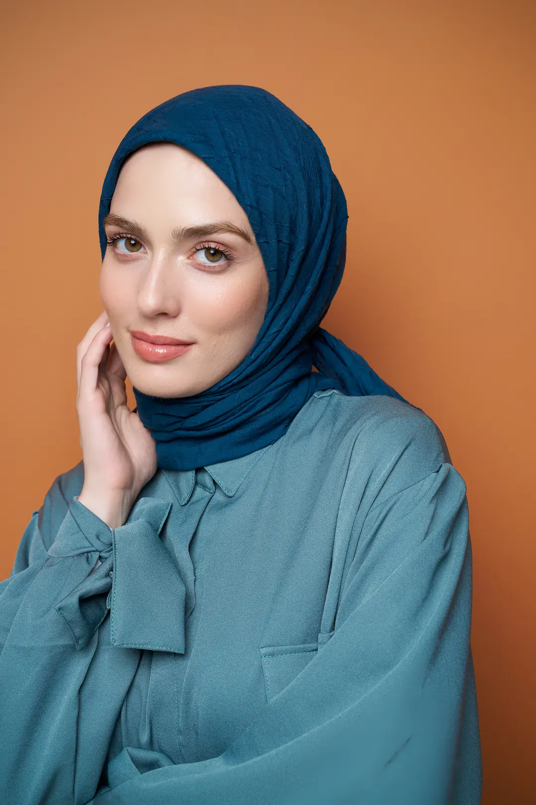 Bambu Kraş Eşarp / Petrol