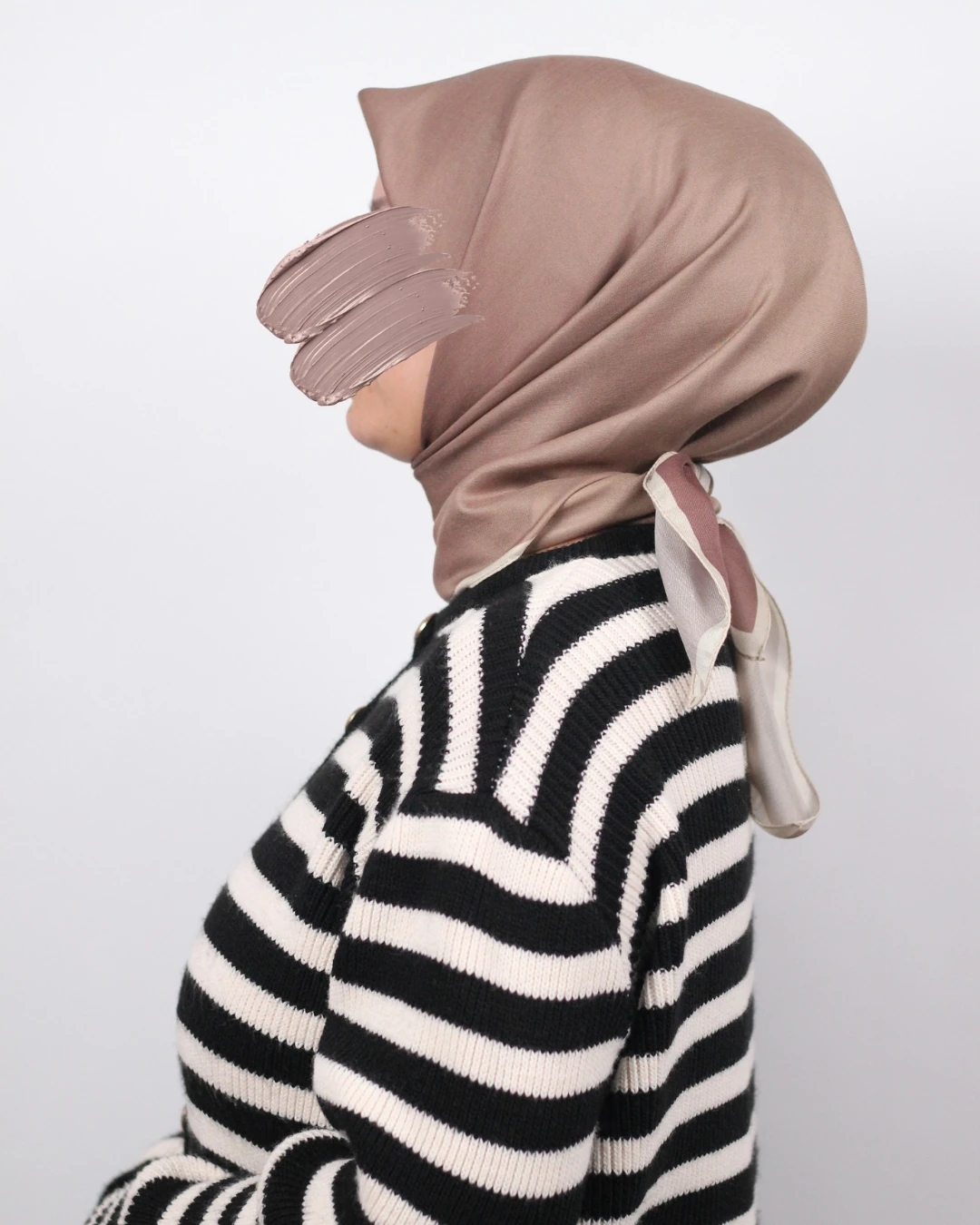 Pamuklu Soft Eşarp / Kahverengi - Sütlü Kahve