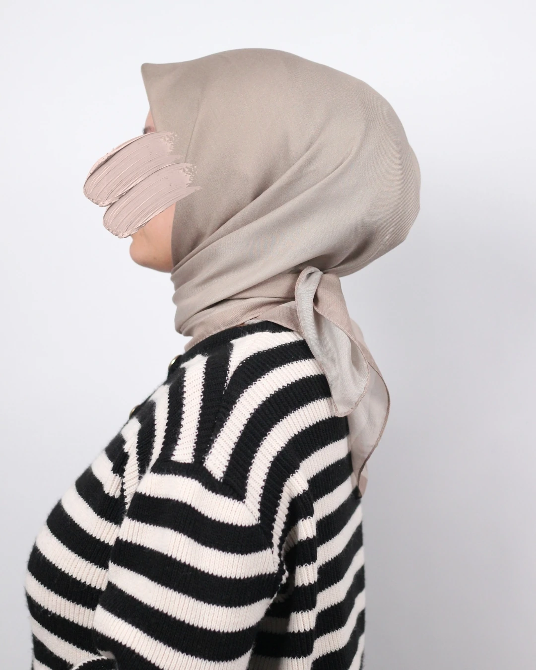 Pamuklu Soft Eşarp / Sütlü Kahve - Bej