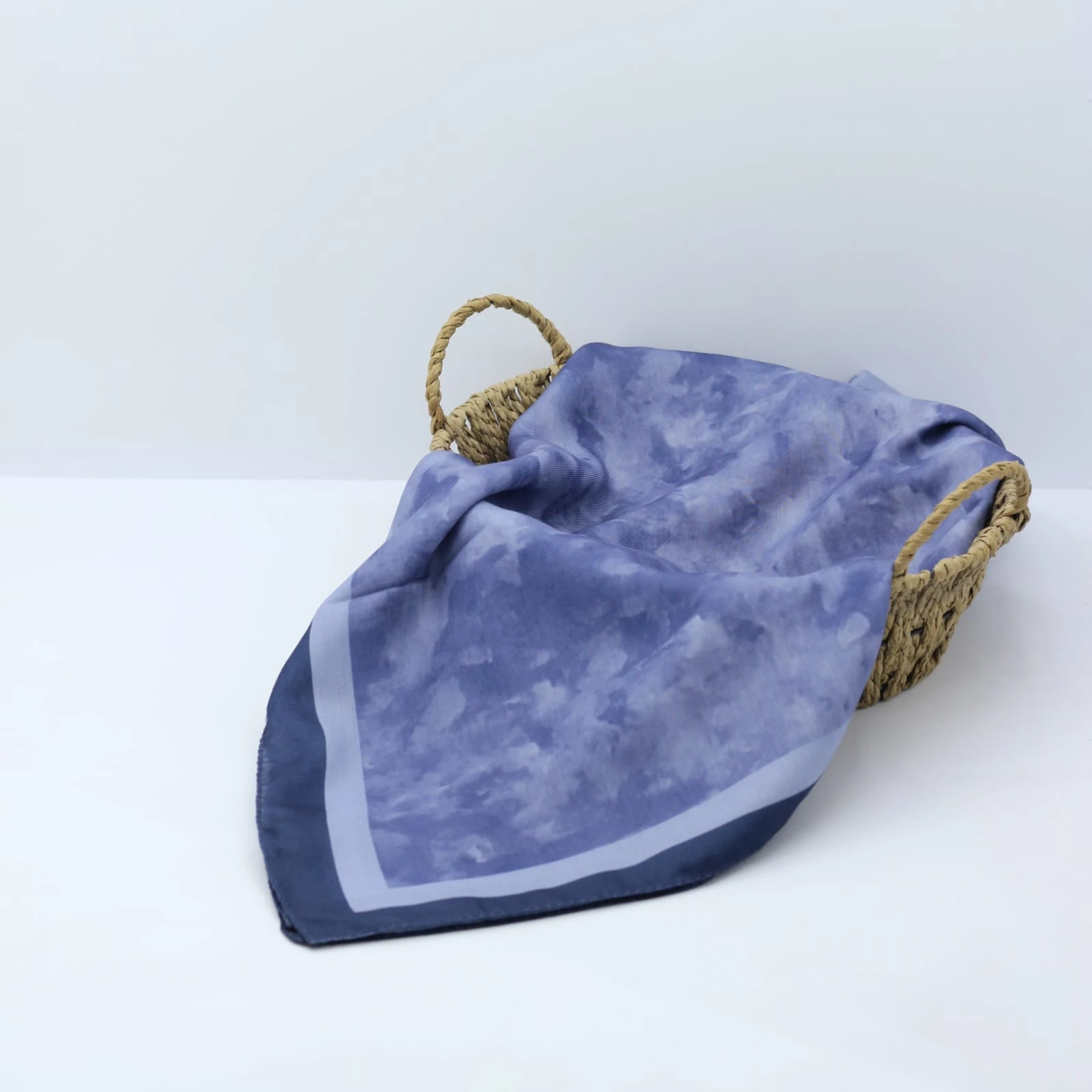 Pamuklu Soft Eşarp / İndigo