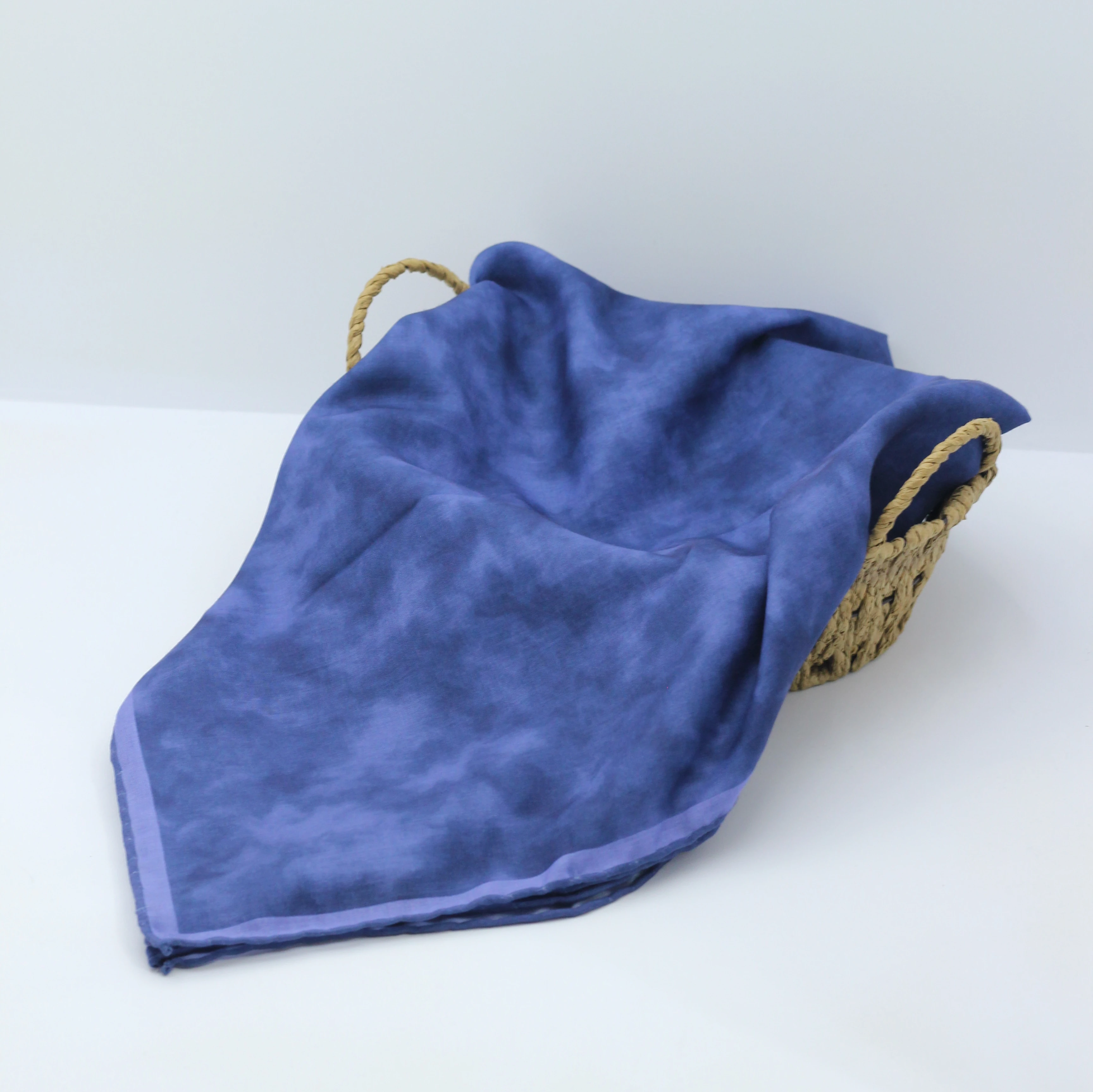 Pamuklu Soft Eşarp / Mavi