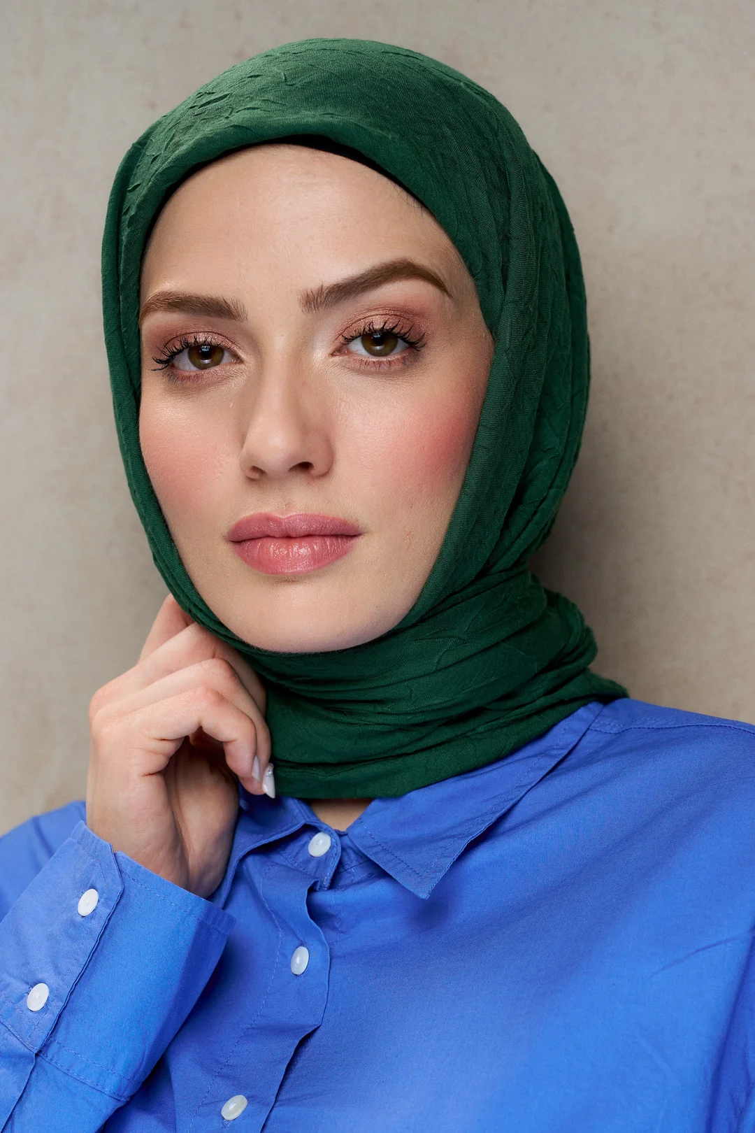 Bambu Kraş Eşarp / Deniz Yeşili