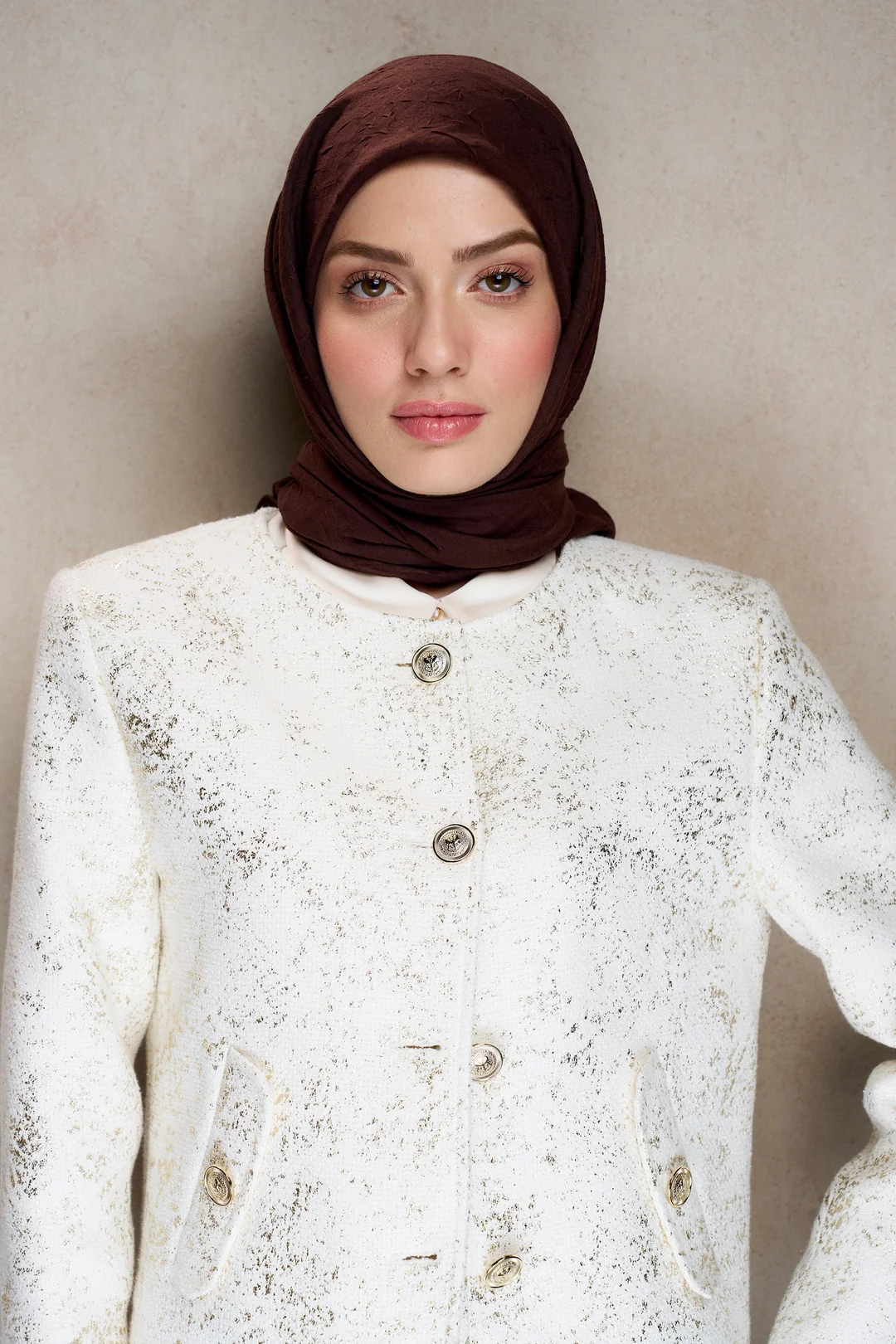 Bambu Kraş Eşarp / Acı Kahve