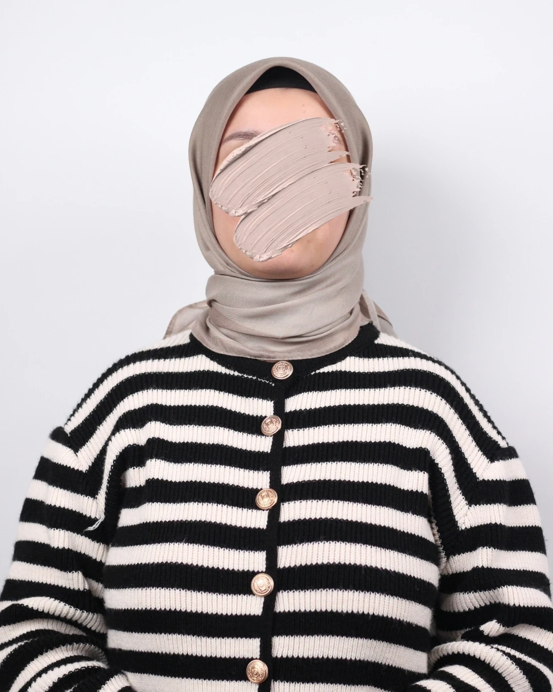 Pamuklu Soft Eşarp / Sütlü Kahve - Bej