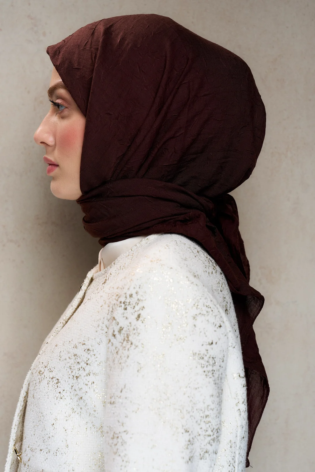 Bambu Kraş Eşarp / Acı Kahve