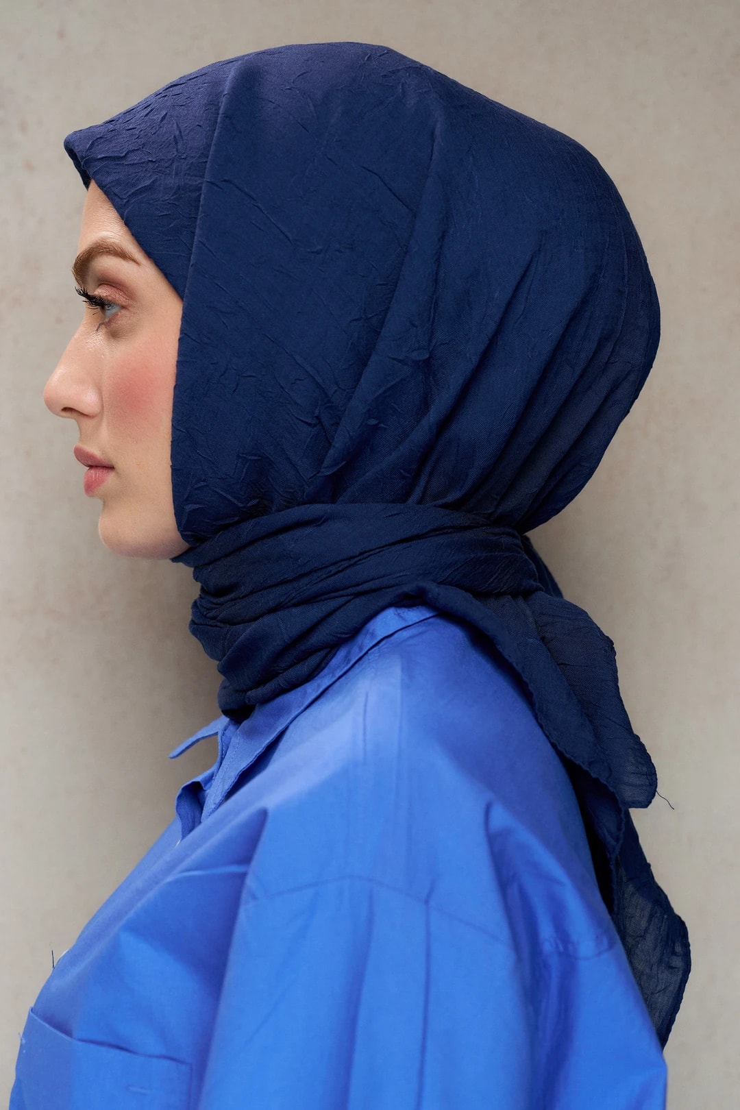 Bambu Kraş Eşarp / Lacivert