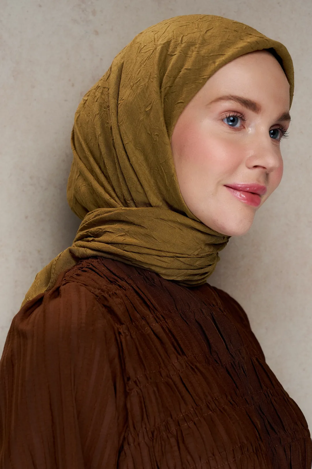 Bambu Kraş Eşarp / Koyu Bronz