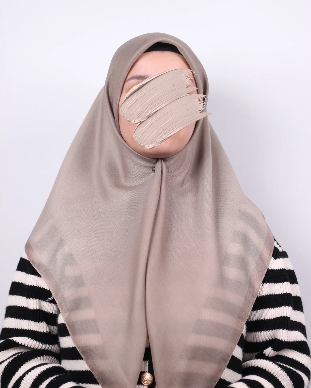 Pamuklu Soft Eşarp / Sütlü Kahve - Bej