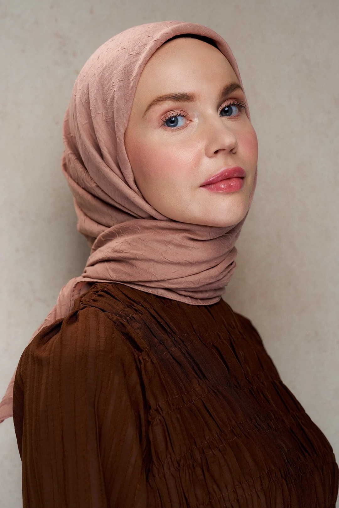 Bambu Kraş Eşarp / Koyu Vizon