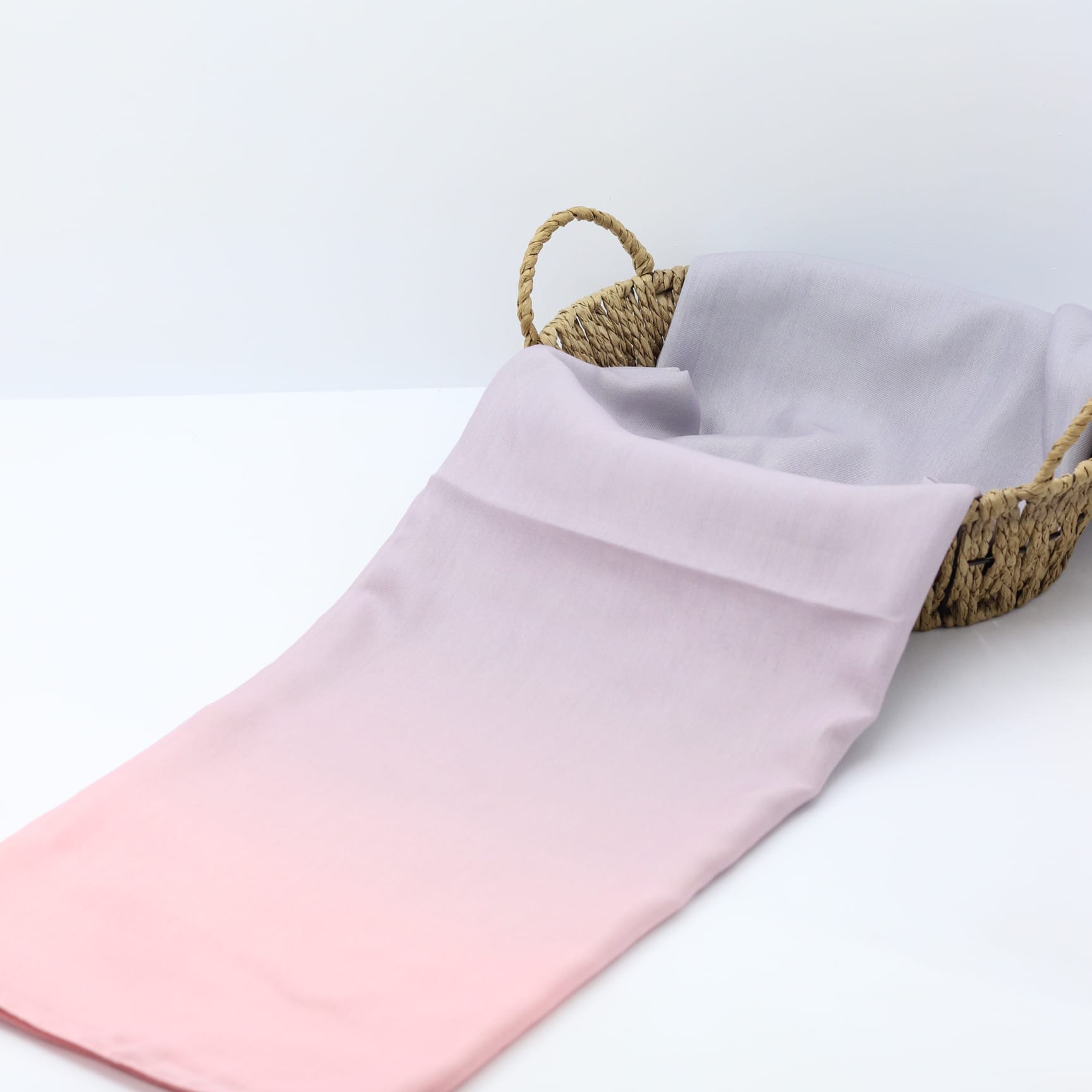 Pamuklu Soft Şal / Açık Gri-Pembe