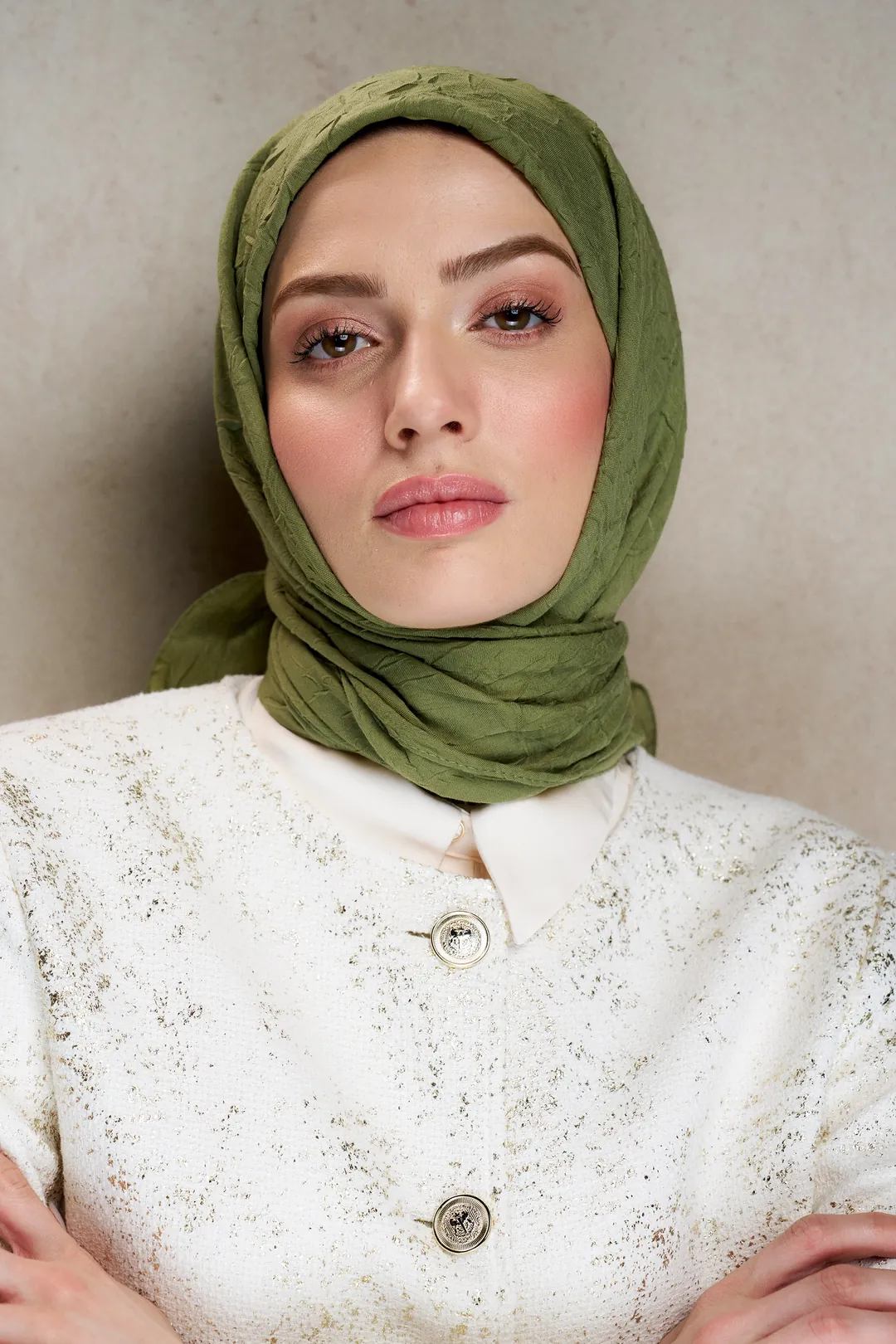 Bambu Kraş Eşarp / Haki