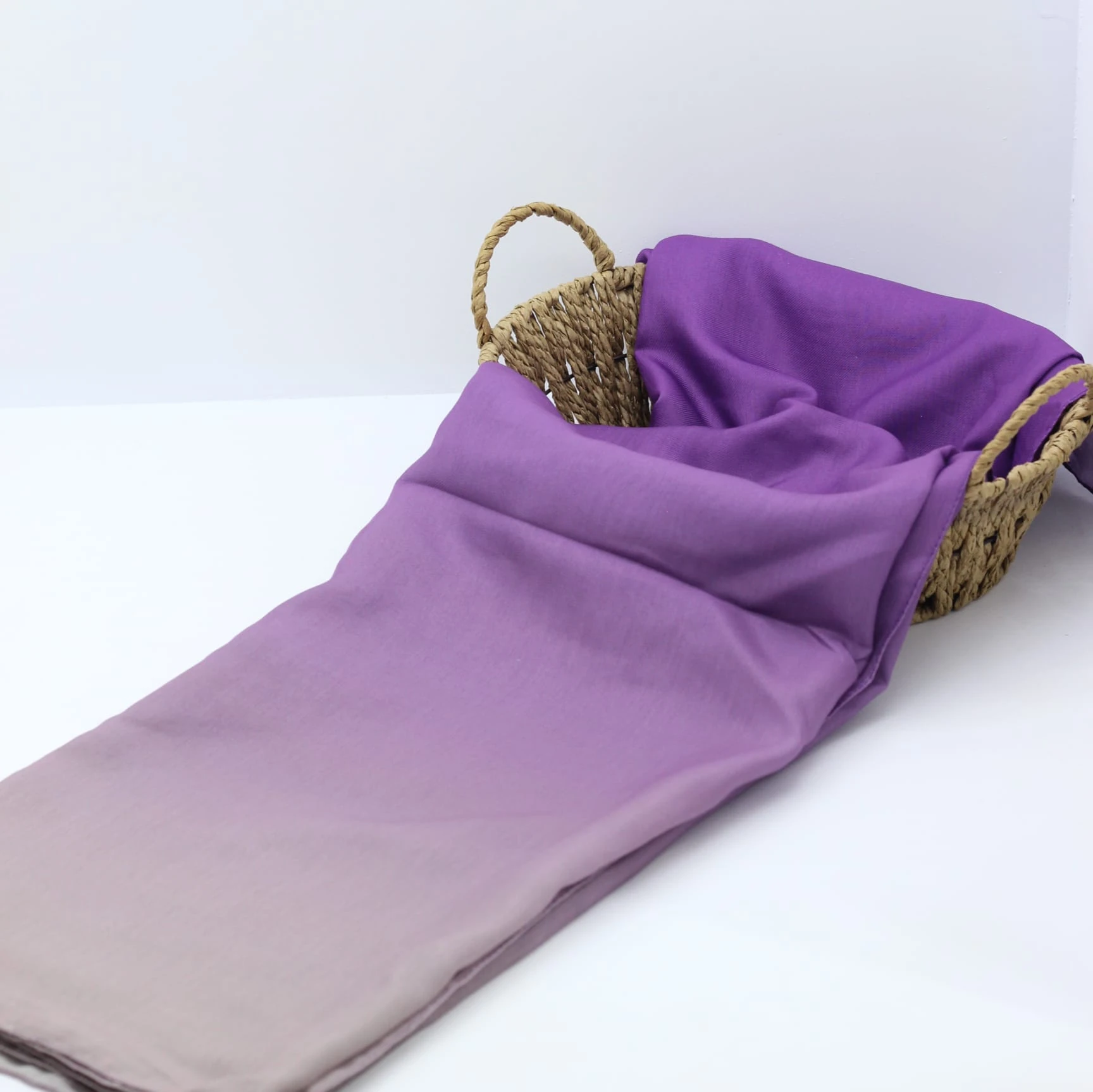 Pamuklu Soft Şal / Eflatun-Bej