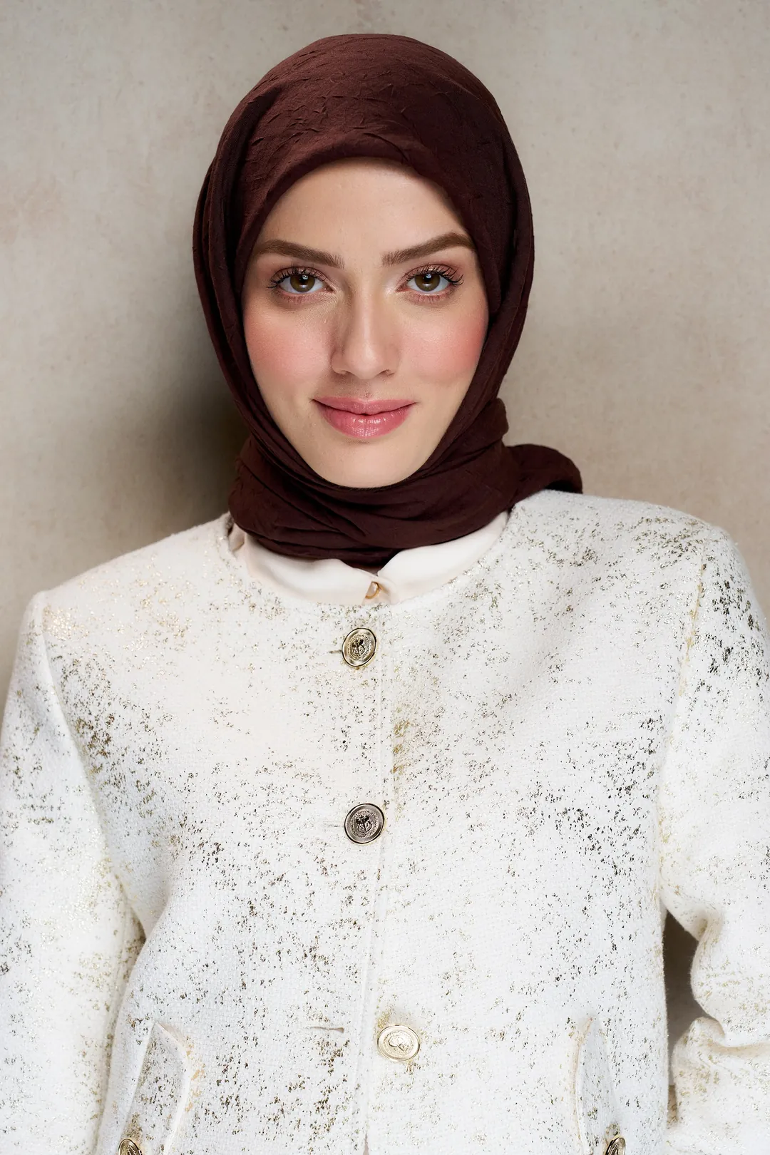 Bambu Kraş Eşarp / Acı Kahve