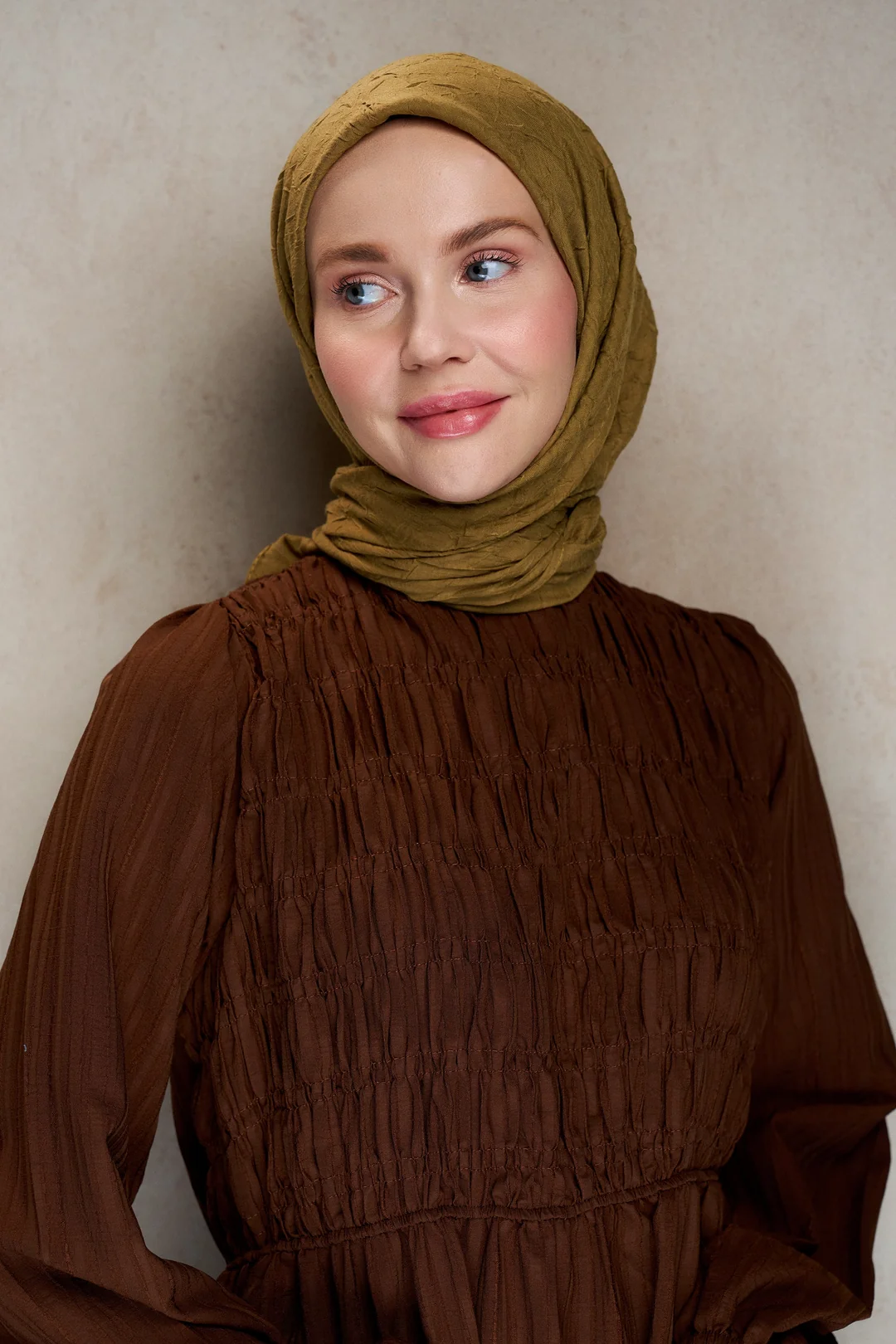 Bambu Kraş Eşarp / Koyu Bronz