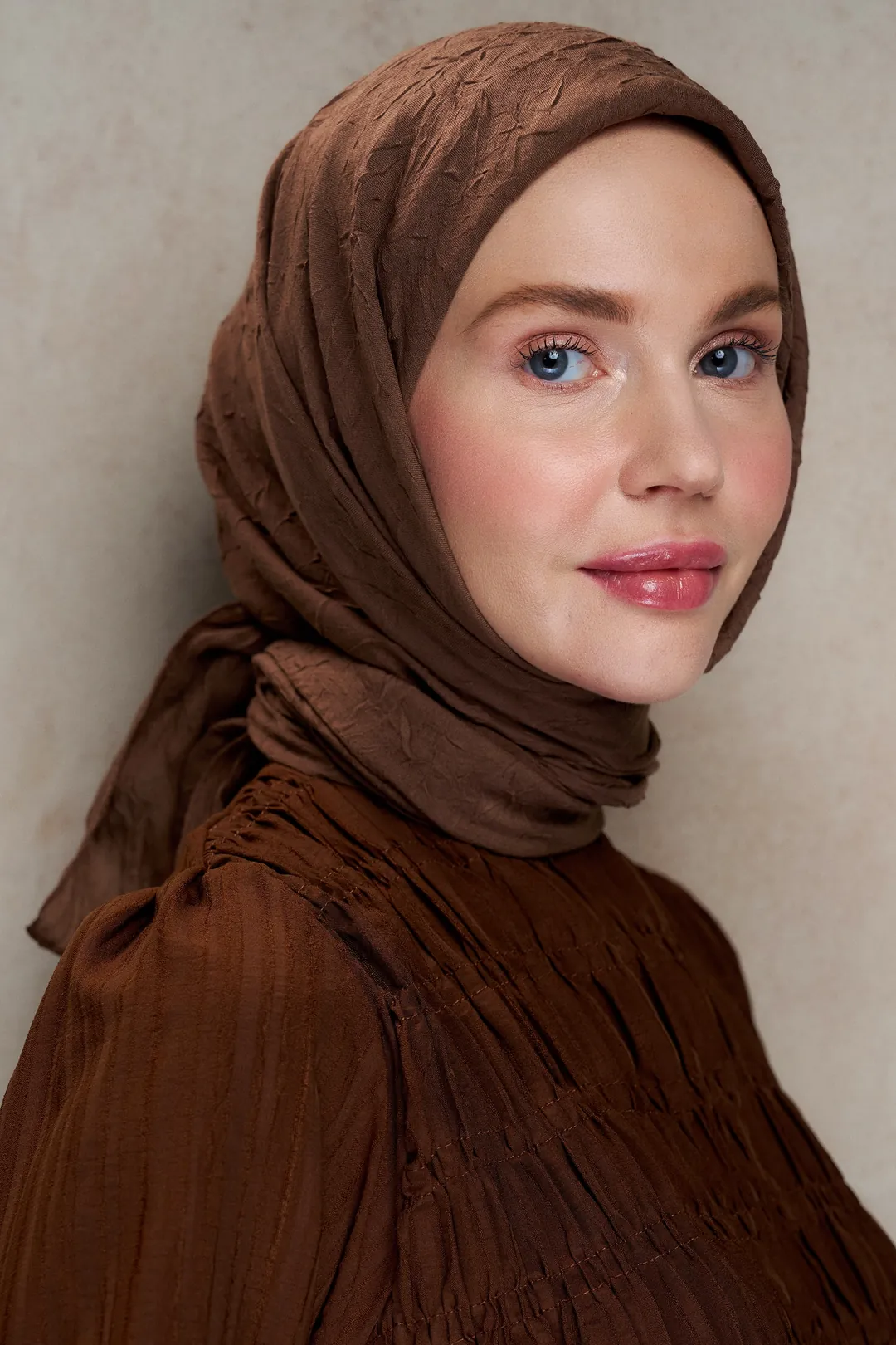 Bambu Kraş Eşarp / Kahverengi