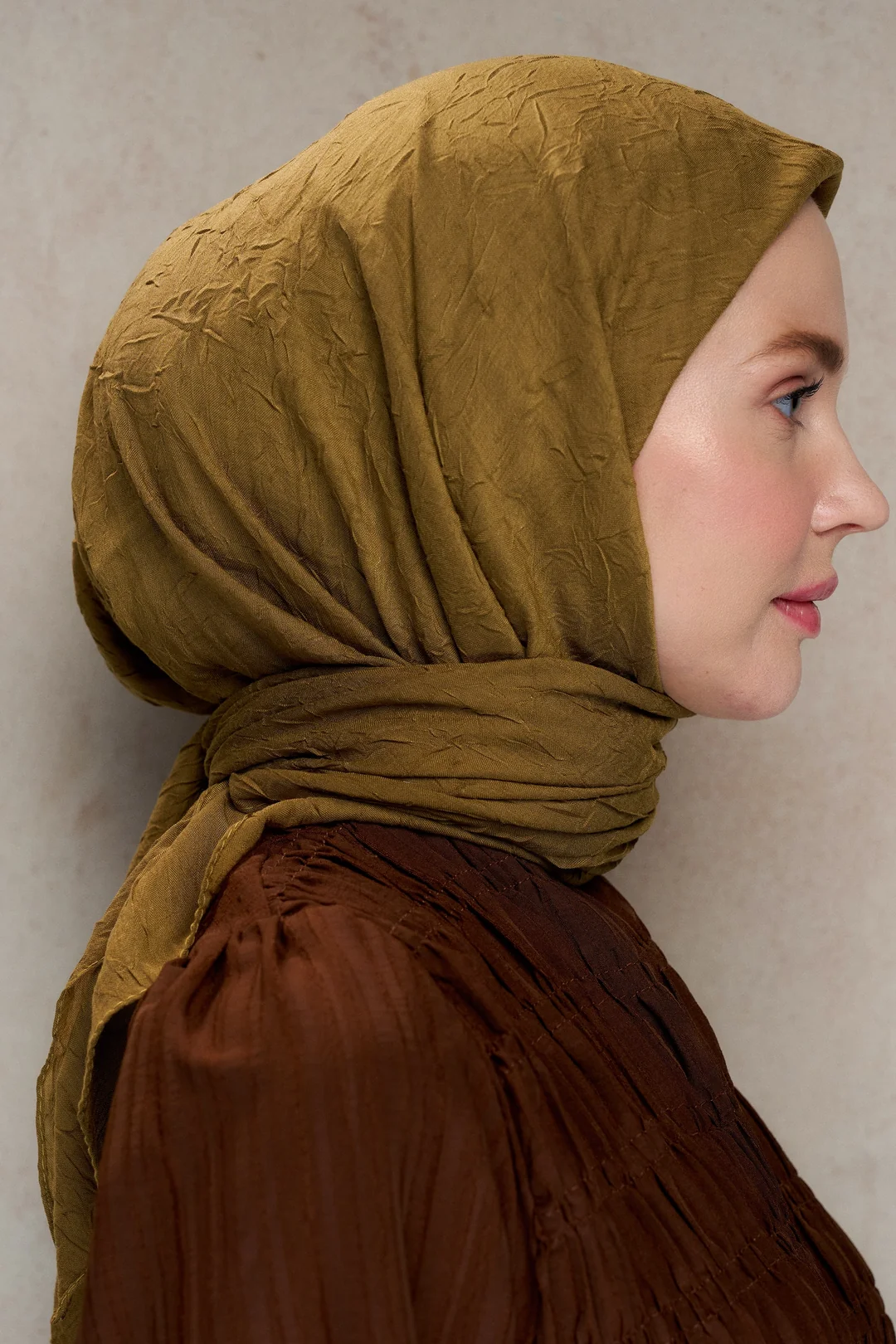 Bambu Kraş Eşarp / Koyu Bronz