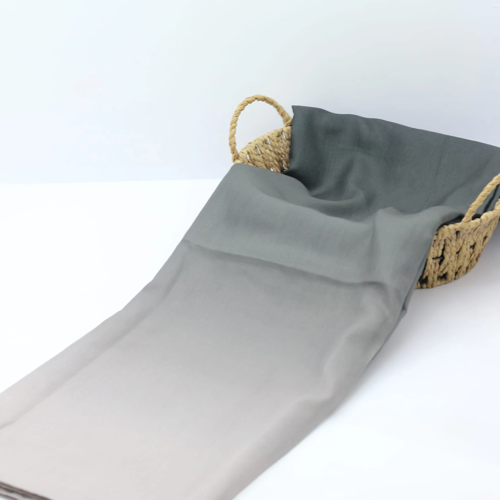 Pamuklu Soft Şal / Koyu Gri - Açık Gri