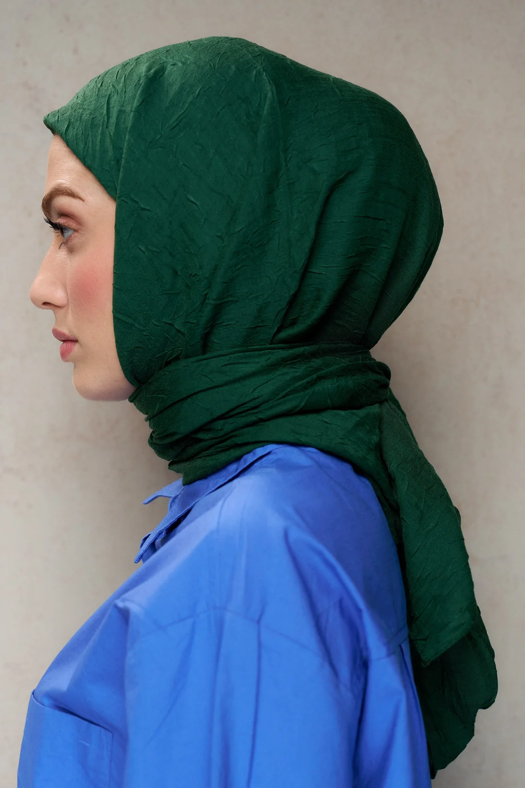 Bambu Kraş Eşarp / Deniz Yeşili