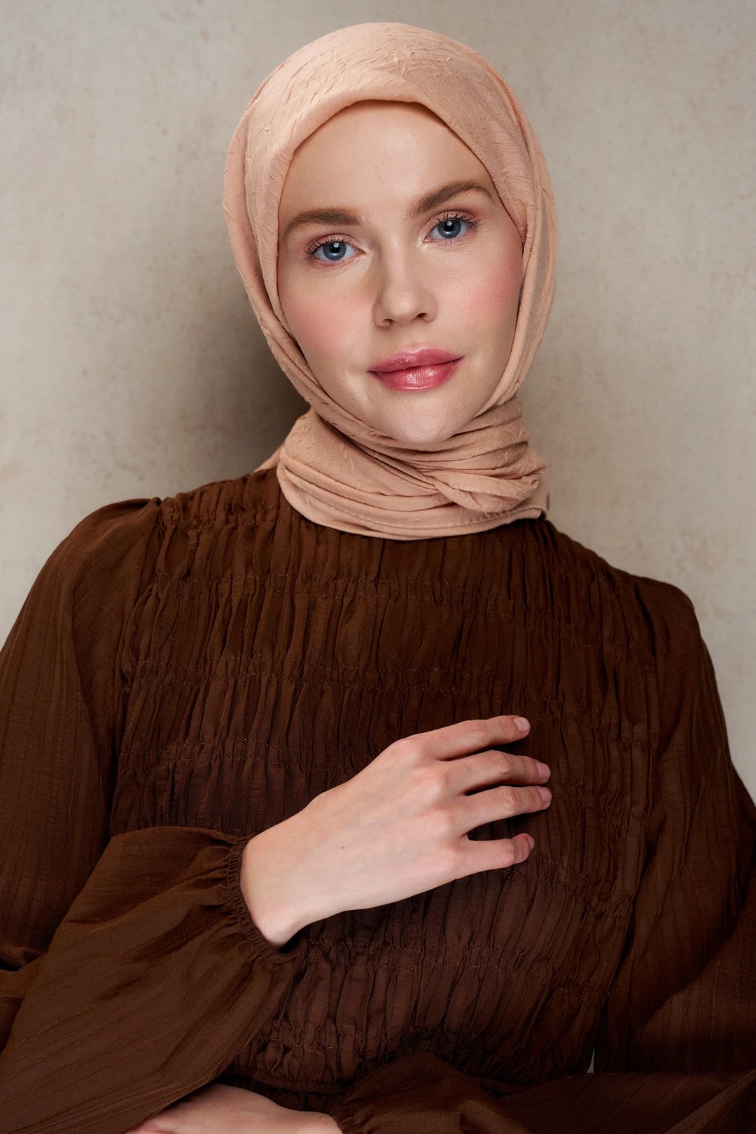 Bambu Kraş Eşarp / Vizon