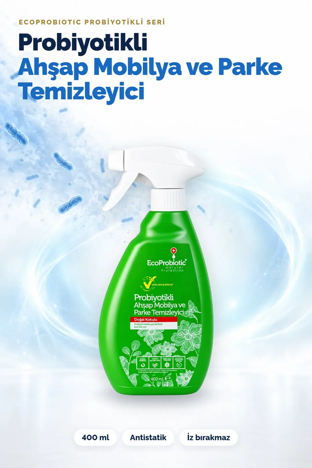 Probiyotikli Ahşap Mobilya ve Parke Temizleyici 400 ml