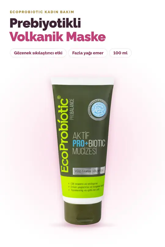 Prebiyotikli Kadın Volkanik Maske 100 ml